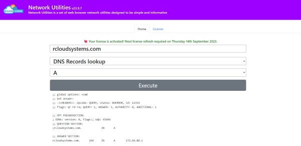 Network Utilities License