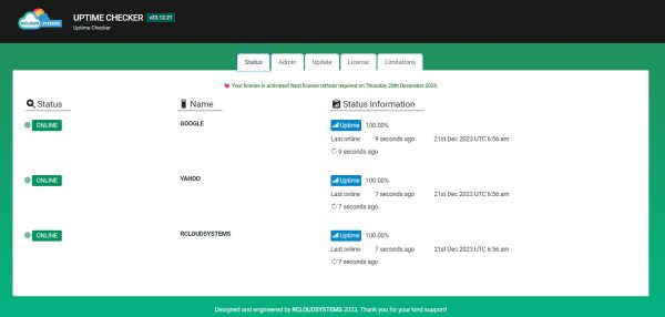 Uptime Checker License - Image 2